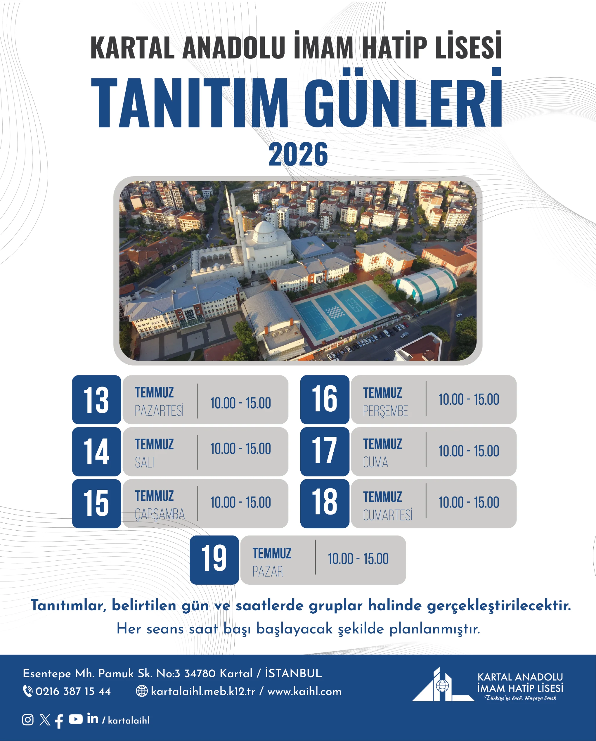 Kartal Anadolu İmam Hatip Lisesi Tanıtım Günleri Başladı